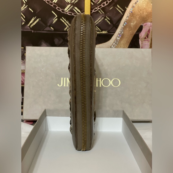 Jimmy Choo Filipa Star Studded Zip Around Long Wallet - Picture 5 of 10